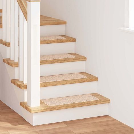 Tappetini Antiscivolo per Scale 15 pz 60 x 25 cm Crema PP vidaXL (1/5)