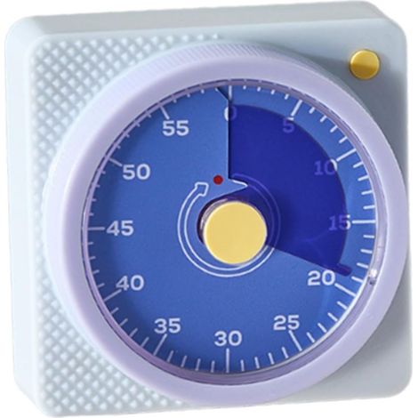 Minuteur magnétique – Compte à rebours magnétique silencieux de 60 minutes – Minuteur visuel de cuisine, pour douche, école, maison, réfrigérateur, entraînement, enseignant, brossage (1/5)