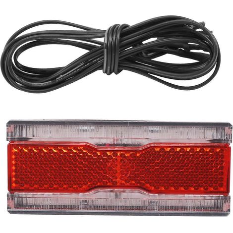 Fanale posteriore per bicicletta con dinamo e luce di posizione, fanale posteriore a LED per bicicletta AC 6V 0.5W, adatto per fori di montaggio da 50 mm. (1/5)