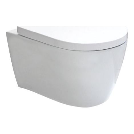 WC Unicum Sospeso Senza Brida 52x36 cm Bianco Lucido