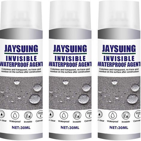 Lot de 30 ml d'agent d'étanchéité en spray à forte adhérence, mastic adhésif pour toiture, murs extérieurs, toilettes et autres surfaces. (1/5)