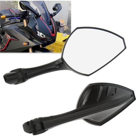 Großformatiger, universeller Motorrad-Rückspiegel, verstellbarer Mehrwinkel-Rückspiegel, kompatibel mit Kawasaki Ninja 250, 300, 400, 650, H2 und H4 (1/5)