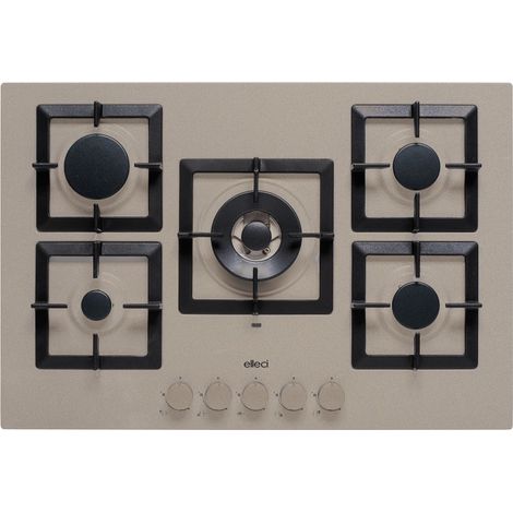 Elleci Plano 75 TCC Gris Empotrable 75 cm Gas 5 Quemador(es)