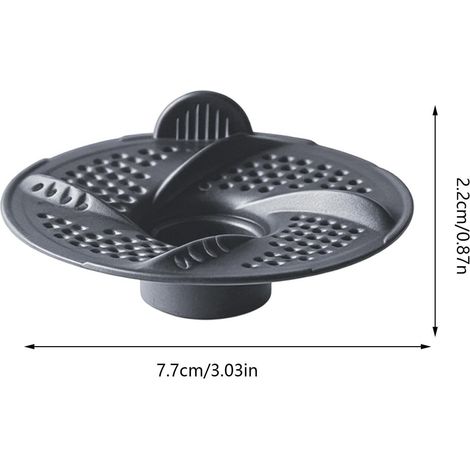 Filtre à cheveux pour bonde de douche - lot de 6 - pour évacuation sol - protège canalisation - grille douche maison - salle de bain - baignoire - buanderie - garage - appartement (1/4)