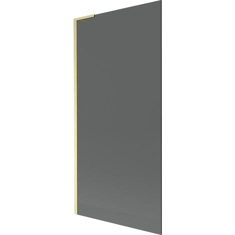 Mexen Next L mampara de ducha de 1 hoja 90 x 150 cm, grafito, dorado cepillado - 895-090-000-03-40-55 (1/5)