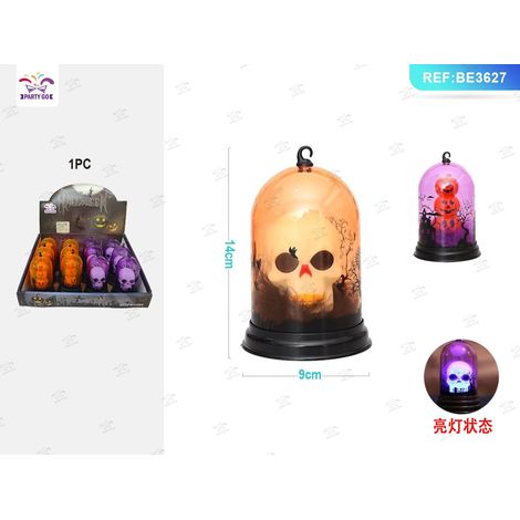 Lampada a campana Halloween con teschio modello assortito PartyGo