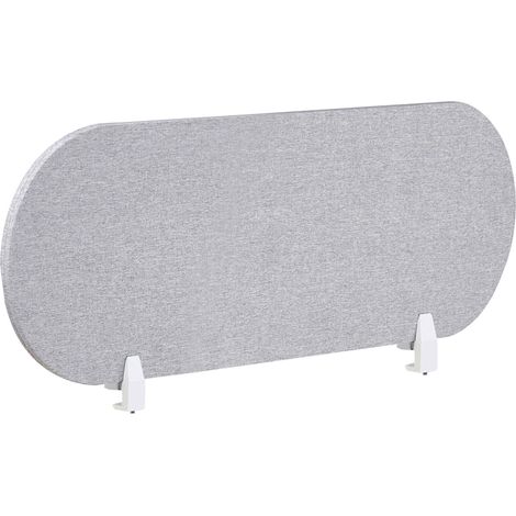 Pannello Divisorio Fonoassorbente per scrivania in PET grigio chiaro 120 x 40 cm Sparky (1/5)