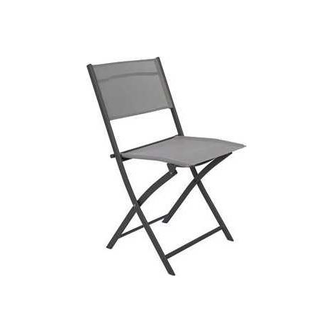 Silla Aluminio Plegable Elea Texaline Antracita SIMON