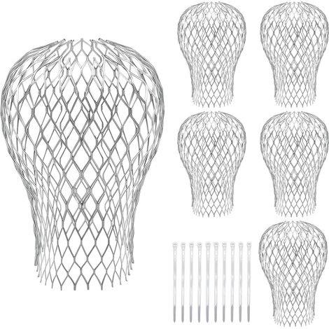 Filtre Gouttière Métal Gardes De Gouttière 6Pcs Crapaudine de Gouttière en Aluminium Crapaudine Grille Gouttière Anti Feuilles pour Arrêter La Mousse Boue Débris pour Maison, Avant-Toit, Fossé, Égout (1/5)