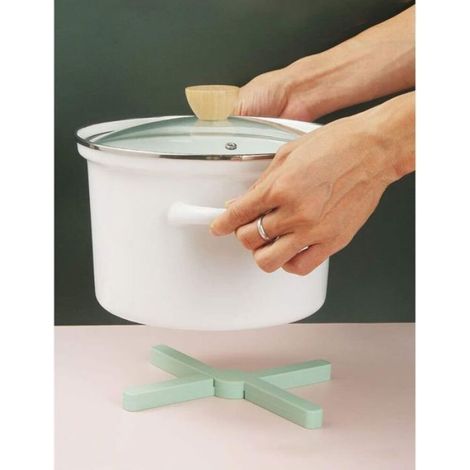 Sous-Verres - Silicone Alimentaire - Résistant À La Chaleur Jusqu'à 220 ℃ - Pliable Pour Rangement Compact - 2 Pièces (1/5)