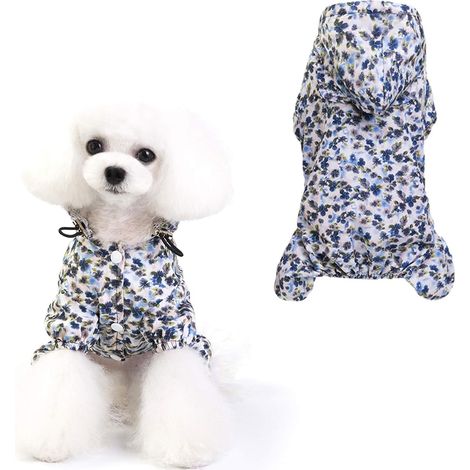 Imperméable pour Chien (Bleu, M) (1/2)
