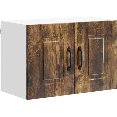 Armadio da cucina contemporaneo con ampio spazio di archiviazione 60 x 31 x 40 cm in legno ingegnerizzato rovere fumo 020053603