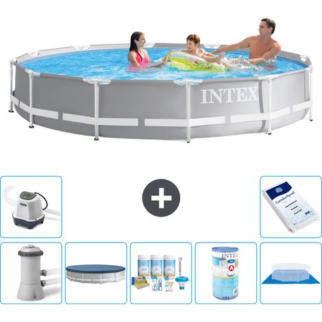 Intex Piscina Prism Frame Rotonda - 366x76 cm - 8-pezzi  S32094