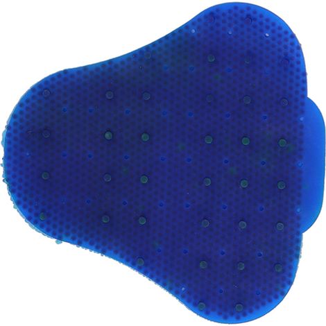 Boule parfumée anti-éclaboussures pour urinoir - Écran déodorant triangulaire bleu pour toilettes hommes