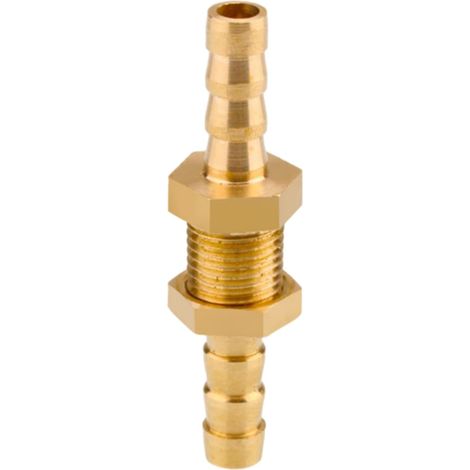 Raccord cannelé en laiton 1/2", filetage femelle, épisseur de métaux, barbillons, raccord tuyau, connecteur adaptateur pour air, eau, huile (épaisseur 8 mm) Pagode 6 Mm Grand Cuivre (1/5)