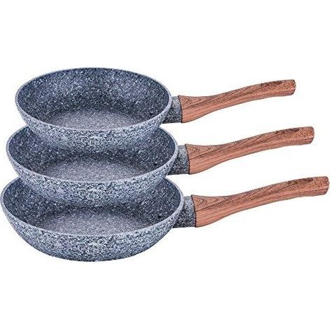 Berlinger-Haus Set de sartenes granito gris 20 24 28 cm (1/3)