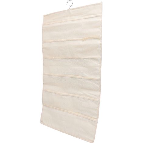Sac de rangement pour sous-vêtements, sac suspendu double face compatible avec l'organisation de placard (1/5)