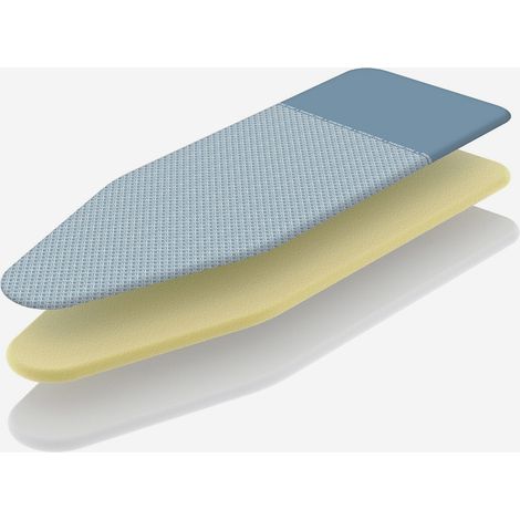 Colombo COP830 Foderina Copriasse da Stiro Triplo Strato 140x55 cm Zona Parking Cotone Biologico Made in Italy colore Blu (1/4)