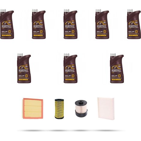 Kit tagliando 4 FILTRI e 8L OLIO compatibile con Fiat Talento II 2.0 Ecojet 107kw dal 2019