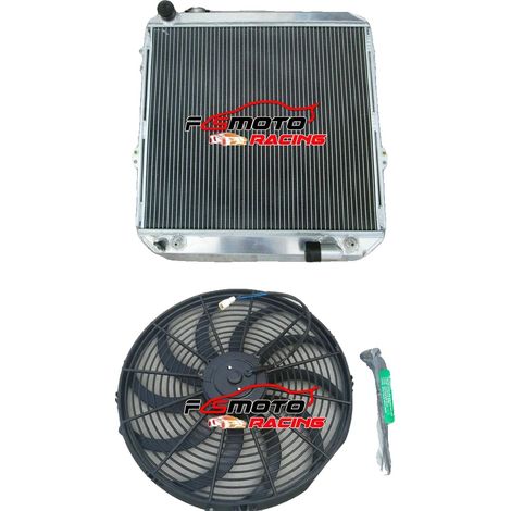 Radiador universal de 3 filas, 62 mm de espesor, tamaño del núcleo 528 x 472 mm, tamaño total 600 x 568 mm, compatible con camionetas pickup de 1988 a 1998. (1/5)