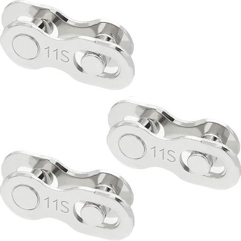 Juego de 6 piezas de candados rápidos para cadena de bicicleta, aptos para bicicletas de montaña y de carretera. (1/5)