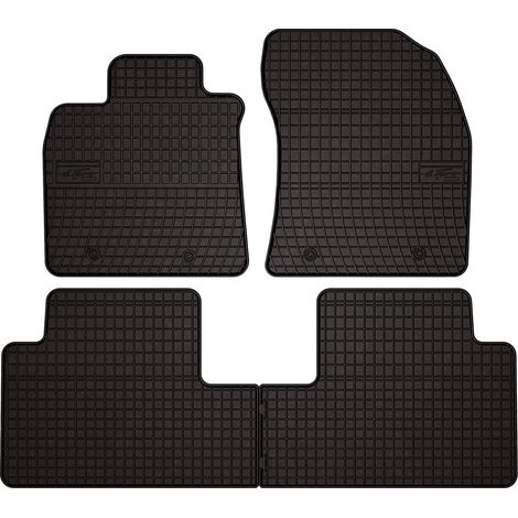 Alfombrillas de goma para coche para: Toyota Avensis III T27 familiar, liftback, sedán (2009-2018) - negras, ajustadas (1/5)