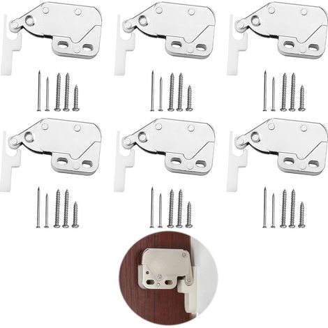 Fermeture Porte Placard Loqueteau de a Pression Ressort Mini loquetpour Portes d'armoire pour les Penderies 6 (1/5)