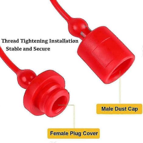 jeux de capuchons anti-poussière mâles et femelles pour raccords rapides hydrauliques, capuchons/bouchons anti-poussière en caoutchouc (-A 1/2 po) (1/4)