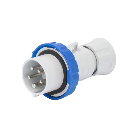 Spina Mobile Diritta IP66/67/68/69 3P+T 16A 200-250V, Blu, 9H