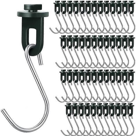 Crochet Twist clips serre fixation clips Include Lot de 50 serre clips et Lot de 50 S crochets pour jardin suspendu (1/5)
