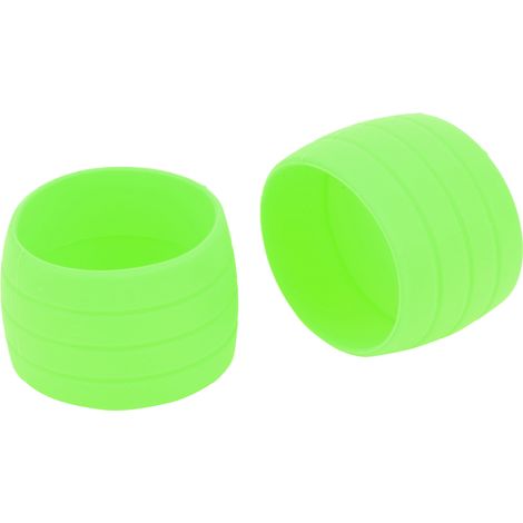 Anneaux de fixation élastiques en silicone pour sangle de guidon de vélo, bouchons antidérapants, boucles de sangle pour ruban de guidon de vélo de route (vert) (1/5)