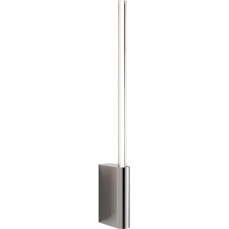 Brilliant Lampada da Parete LED 1 Luce in Cromo Lucido, Design Minimalista, Diffusore Cilindrico in Policarbonato, Altezza 50,7 cm, IP20 (1/3)
