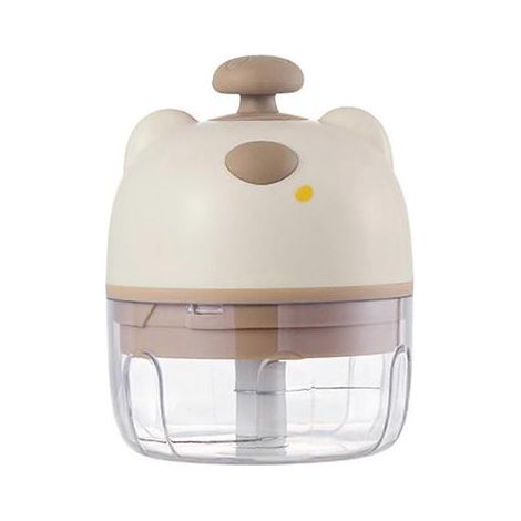 Hachoir à ail électrique avec lames en acier inoxydable, mini robot culinaire pour hacher et réaliser des purées, ustensile de cuisine portable idéal pour la maison, le camping et les voyages. (1/4)