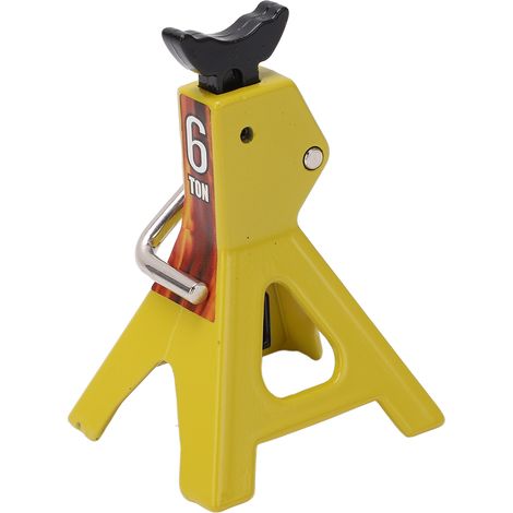 Support de levage réglable en hauteur pour voiture RC SCX10 D90 1/10, accessoire décoratif de simulation, mini cric de levage jaune (1/5)