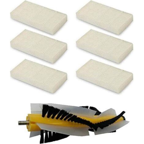 Filtros HEPA + 1 cepillo central para AMIBOT Flex y Flex H2O