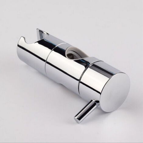 Support de douche réglable 22 mm, chromé avec support ABS, installation facile sur barre de douche
