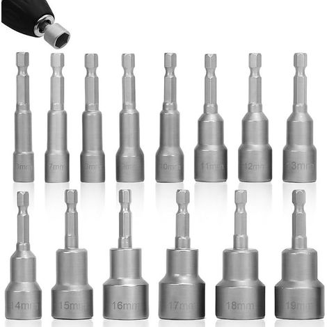 Screwdriver Socket Adapter Kit, Hex Bit Holder, Steel Screwdriver, Impact Wrench (1/5)