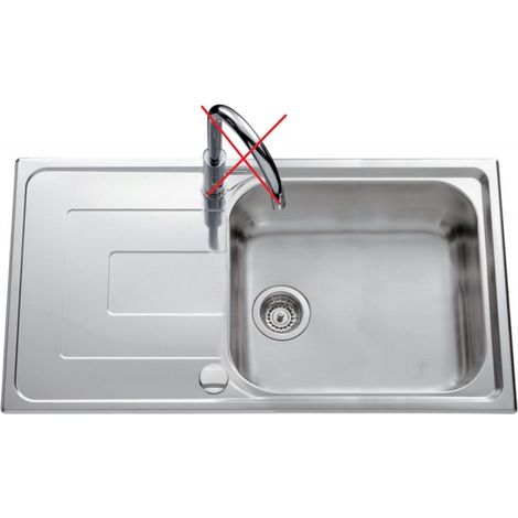 [JAMAIS UTILISE] Évier à Encastrer de Cuisine AQUATOP Portofino Inox 1 Bac et 1 Égouttoir - EV48011 (1/5)