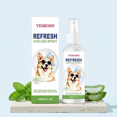 Kühlendes Spray für Hunde nach heißen Spaziergängen oder sportlicher Betätigung – Spray ohne Abspülen – 120 ml -- BIEMMEDUE (1/5)