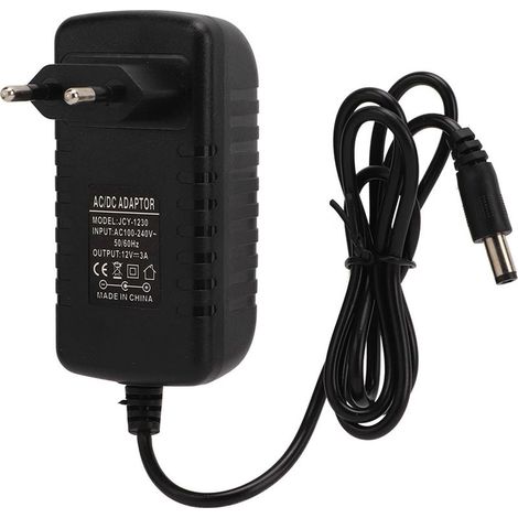 Alimentation 12V 3A Universelle pour Écran/Moniteur, Adaptateur Secteur EU 100‑240V (1/5)