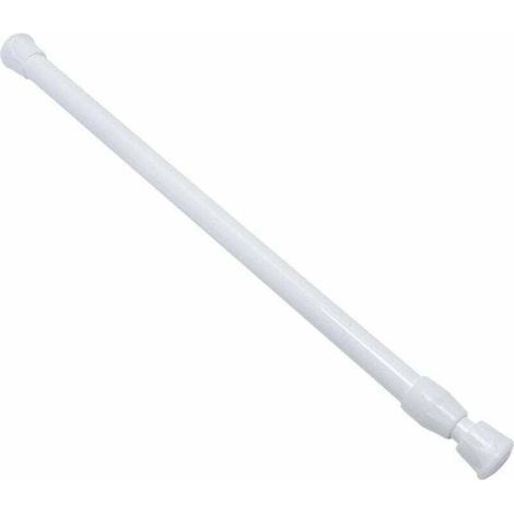Tringle extensible 30–50cm, tige fine Ø1,3cm pour rideaux légers, voilage, armoire ou porte, barre de douche facile à installer