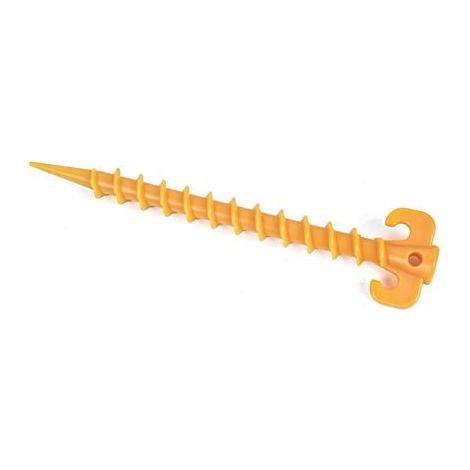 20 Pcs Piquets de Tente en Plastique, de 20 cm Sardines Plastique avec Crochet Clous de Fixation Sol Dur pour Auvents de Camping, Bâches de Pluie, Jardin (Jaune) (1/5)