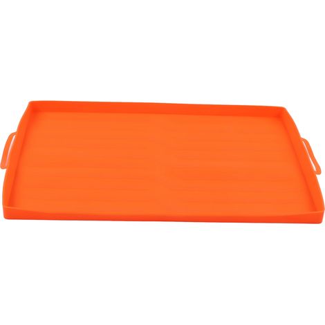 Silikon-Grillmatte, 56 cm (22 Zoll), orange, mit Griff (1/5)
