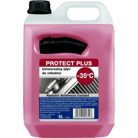 K2 PŁYN DO CHŁODNIC CZERWONY -35st. PROTECT PLUS CZERWONY 5L