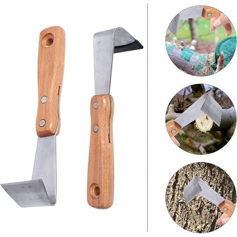 Handfugenschaber 2 Stück Praktischer Unkrautschaber Holzgriff Fugenschaber Holzbearbeitungsbedarf Holzbearbeitungswerkzeuge Gartenschere Gartenwe (1/5)