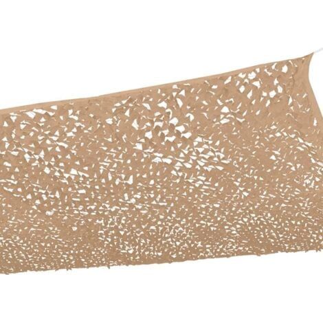 Voile d'ombrage rectangulaire Design Camouflage, 3x4 M, couleur sable, filet d'ombrage (1/5)