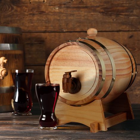 Tonneau a whisky avec robinet capacite de 22 l