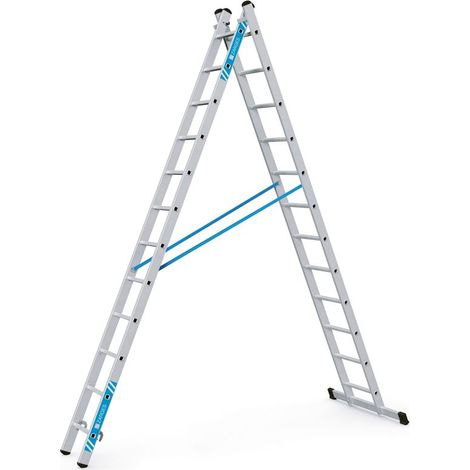 ZARGES Kombi-Steh-Schiebeleiter Combimaster Plus X, 2 x 12 Sprossen (1/5)