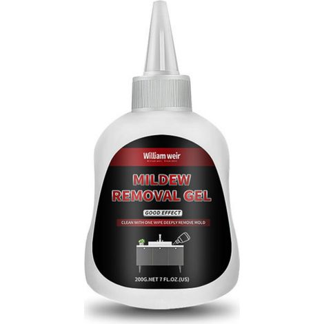 Nettoyant anti-moisissures 200g, éliminateur de taches noires, détachant mural, traitement fongicide, agent anti-moisi, produit désinfectant pour salle de bain et joints. (1/2)