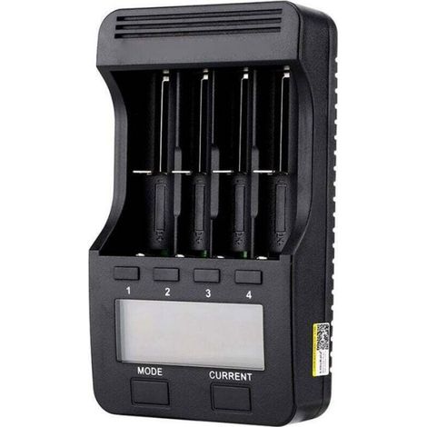 Chargeur de pile intelligent Lii-500 – Écran LCD – 4 emplacements pour batteries Ni-MH Ni-Cd Li-Ion – Courant réglable (1/5)